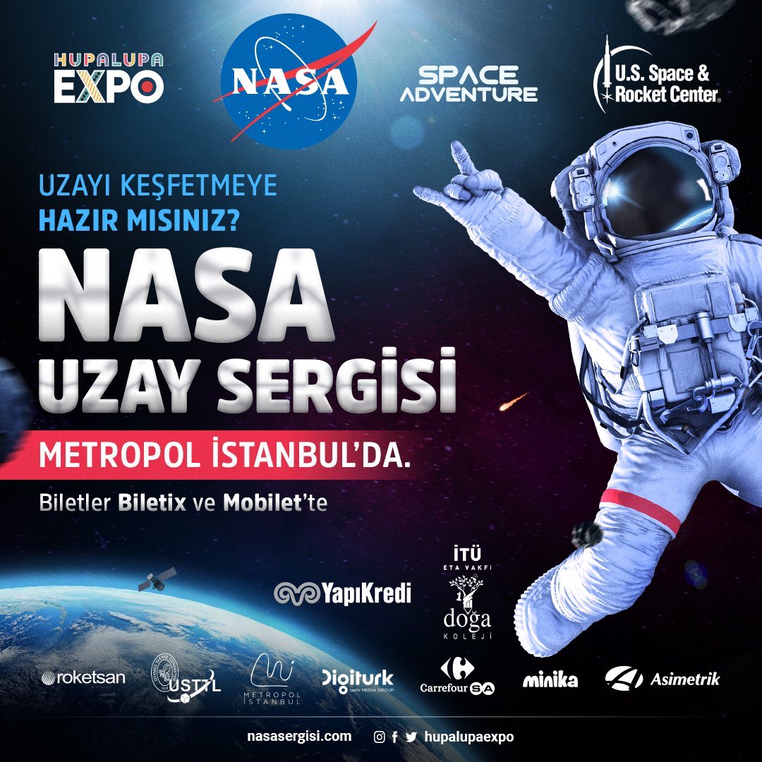 BeyogluDoga's tweet photo. Dünyanın en büyük gezici NASA Uzay Sergisi İstanbul’da!
Eğitim sponsorluğumuzda gerçekleşecek sergide etkinlik alanlarımız ile uzay ve teknoloji ilgilileriyle buluşacağız.
22 Kasım'da herkesi bekliyoruz.👩🏼‍🚀🪐 https://t.co/uUN08BbO9H