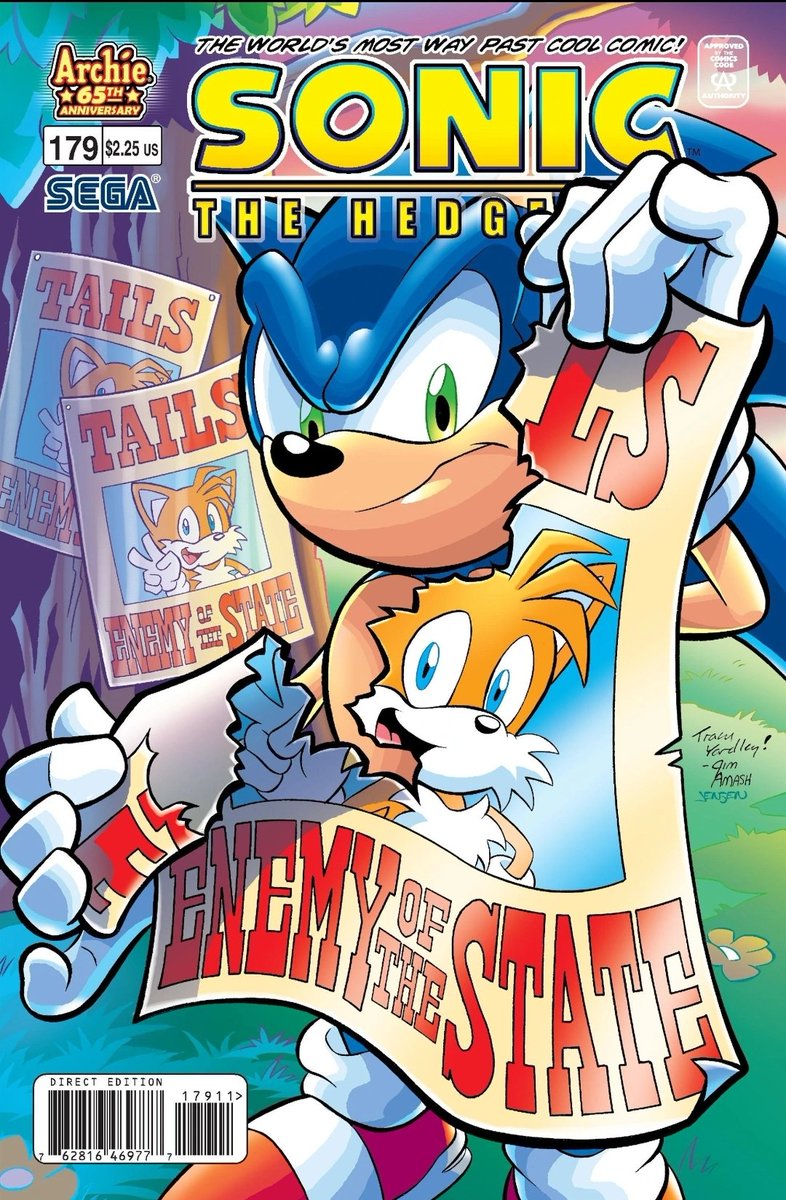 NibrocRock's tweet photo. Post the cover of your first sonic comic

Hot of the heels of SA2 and Heroes I got my first sonic comic

Needless to say I jumped in at a very confusing time and didn't quite understand what was going on until 8 years later. https://t.co/XoOHCjJjiE