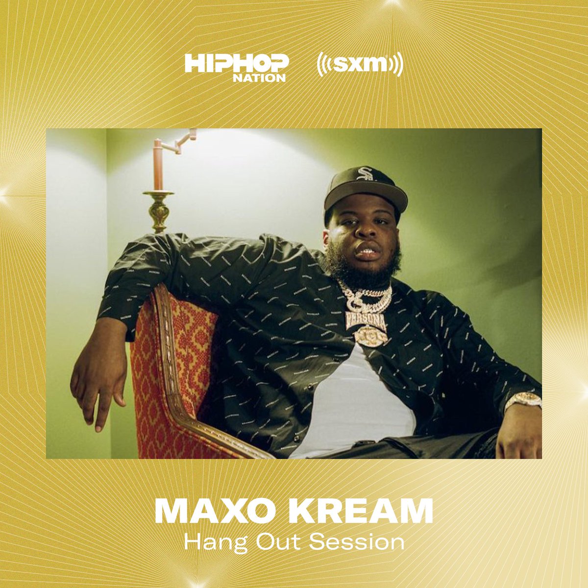 HipHopNation's tweet photo. .@MAXOKREAM is pulling up to hang out on air today at 5pm ET. #HANGOUTSESSIONS 🔥 

Listen on the SXM app here: https://t.co/ixystxRf76 https://t.co/GG25na6rnS