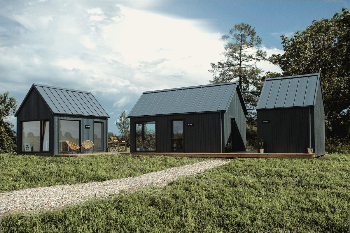 Aidealinterior's tweet photo. A New Prefab Company Is Offering a Cluster of Scandinavian-Inspired Cabins Starting a... https://t.co/Z7d8sdPoES https://t.co/tJaeNQWHHy