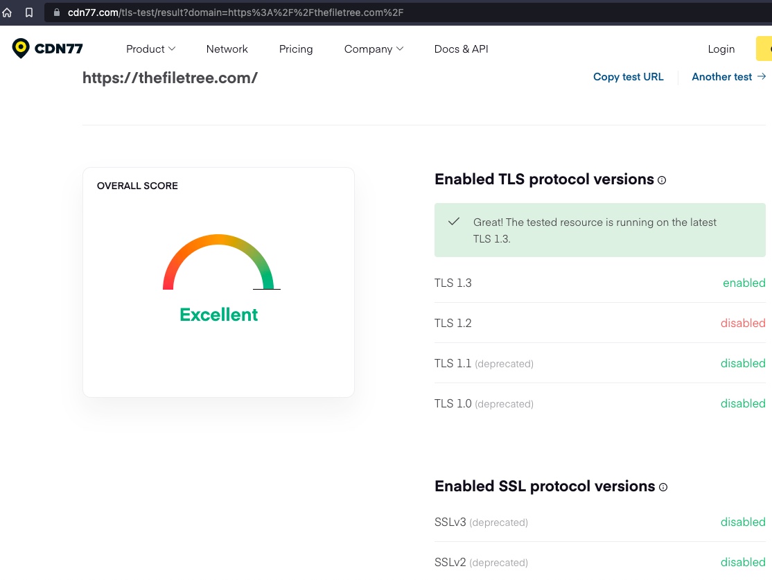 dadideo's tweet image. Curieux, car même l'outil de @aeris22 échoue 😅😂 #CryptCheck #tls #imirhil

tls.imirhil.fr/https/thefilet…
cdn77.com/tls-test/resul…
ssllabs.com/ssltest/analyz…