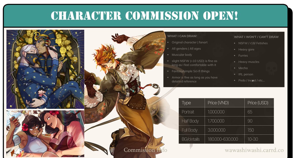 arashi_washi's tweet image. โ๏ธCOMMISION OPEN!!!โ๏ธ A THREAD
I finally re-open my commission! And I will be doing it full time till further notice. My site is here for more information
RT and sharing is much appreciate! It would help me out alot! ๐ฅบ๐ฅบ๐ฅบ