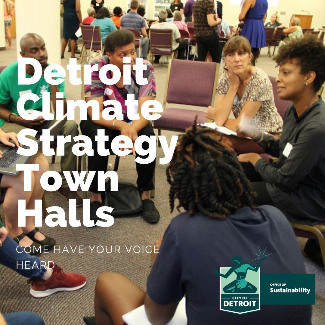 The City of Detroit will be hosting its final Climate Strategy Townhall tomorrow (Saturday, November 13th) from 10 a.m. - 12 p.m. Come for conversation on how the City of Detroit can address climate impacts in your community. You can register here: ow.ly/uL7G50GMBE7