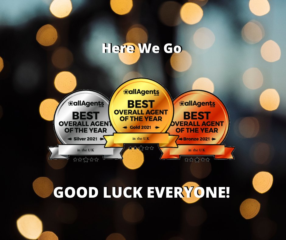 Here We Go
Good Luck Everyone!
#allAgentsAwards
#EstateAgents <a href="/LettingAgents/">Paul Jones</a> @PropertyManagement