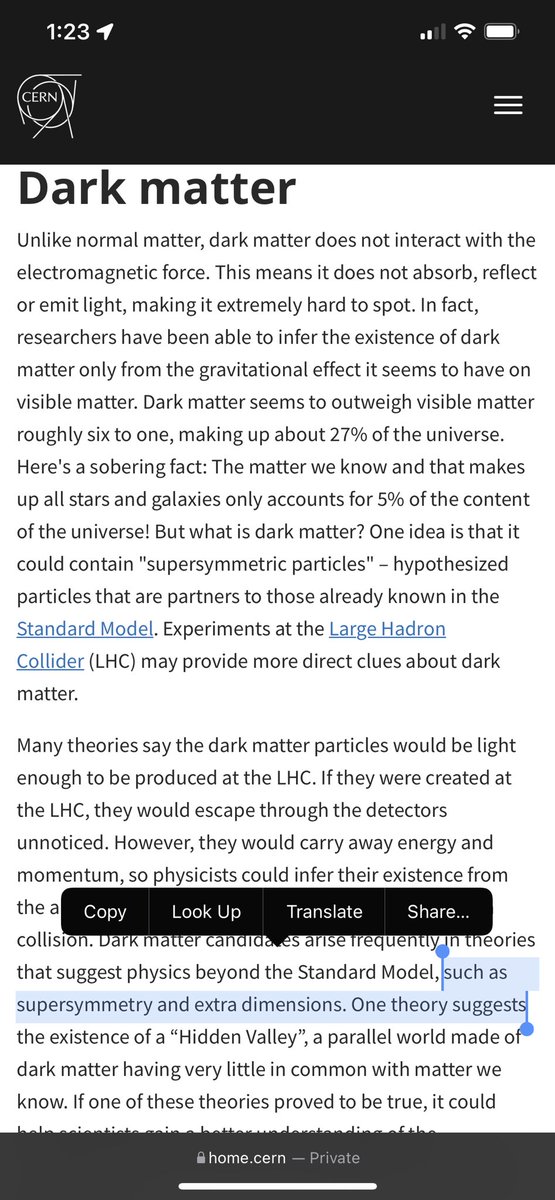 dontbeasheepp's tweet photo. @DasheeCrae They have to know how to capture dark matter which has an effect on gravity. The CERN is trying to figure out the god particle yes, but that’s not what I’m talking about, I’m saying that the particle accelerator can have other uses too. https://t.co/Up3fYm1zBF