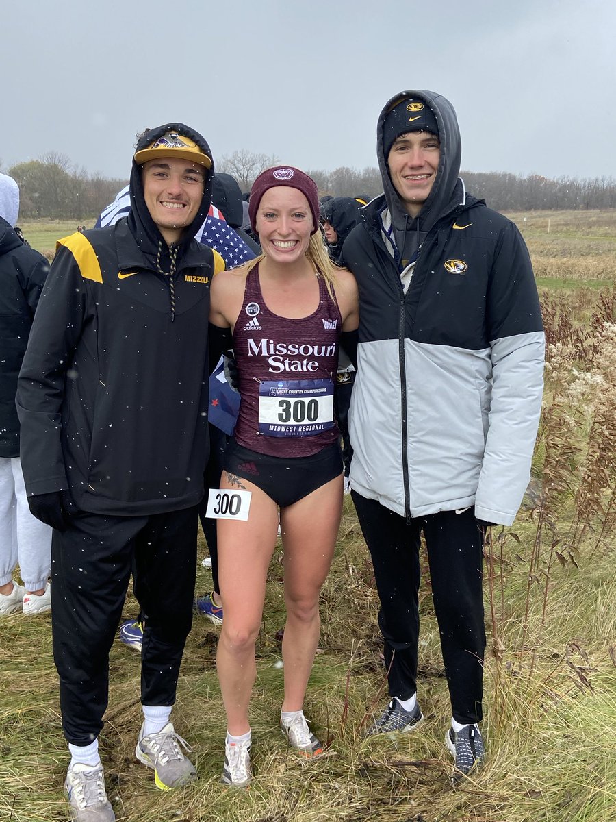 Old ⁦<a href="/CrossStaley/">Staley Cross Country</a>⁩ teammates got to reunite at NCAA regionals! Alex Hamre/ Jack Warner / Luke Winkler!! Great to see them together ! ⁦@StaleyNews⁩