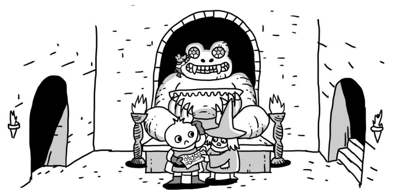 e no final ele te ensina o sistema do joguinho pra criar suas proprias historias 