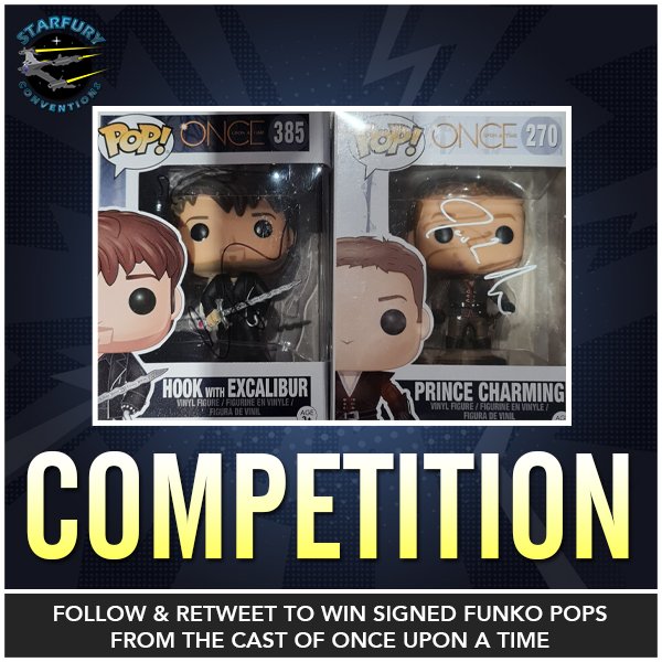 To celebrate the launch of Enchanted 4-Ever, our fourth event for fans of Once Upon A Time, we are having another competition to win two vaulted @OriginalFunko signed by @colinodonoghue1 and @JoshDallas! Simply follow and retweet for a chance to win! #Competition #enchanted4