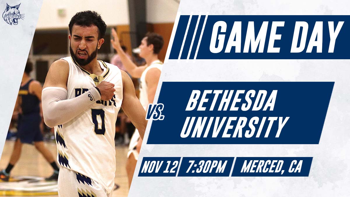 UC Merced Men's Basketball on X: 𝙁𝙧𝙞𝙙𝙖𝙮 𝙣𝙞𝙜𝙝𝙩 𝙝𝙤𝙤𝙥𝙨! 🆚 Bethesda  University ⏰ 7:30pm 📍 Joseph Edward Gallo Gymnasium 📺   📊    / X