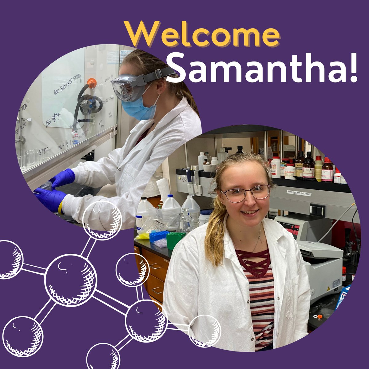 AlbionFURSCA's tweet photo. Student involvement is critical to the success of FURSCA. Each year we invite a student to join our advisory committee. This year, we welcome jr Samantha Dye! Samantha is a Biochem major working on synthesizing novel drug targets. We look forward to working with you! https://t.co/T9Nicu1YIE
