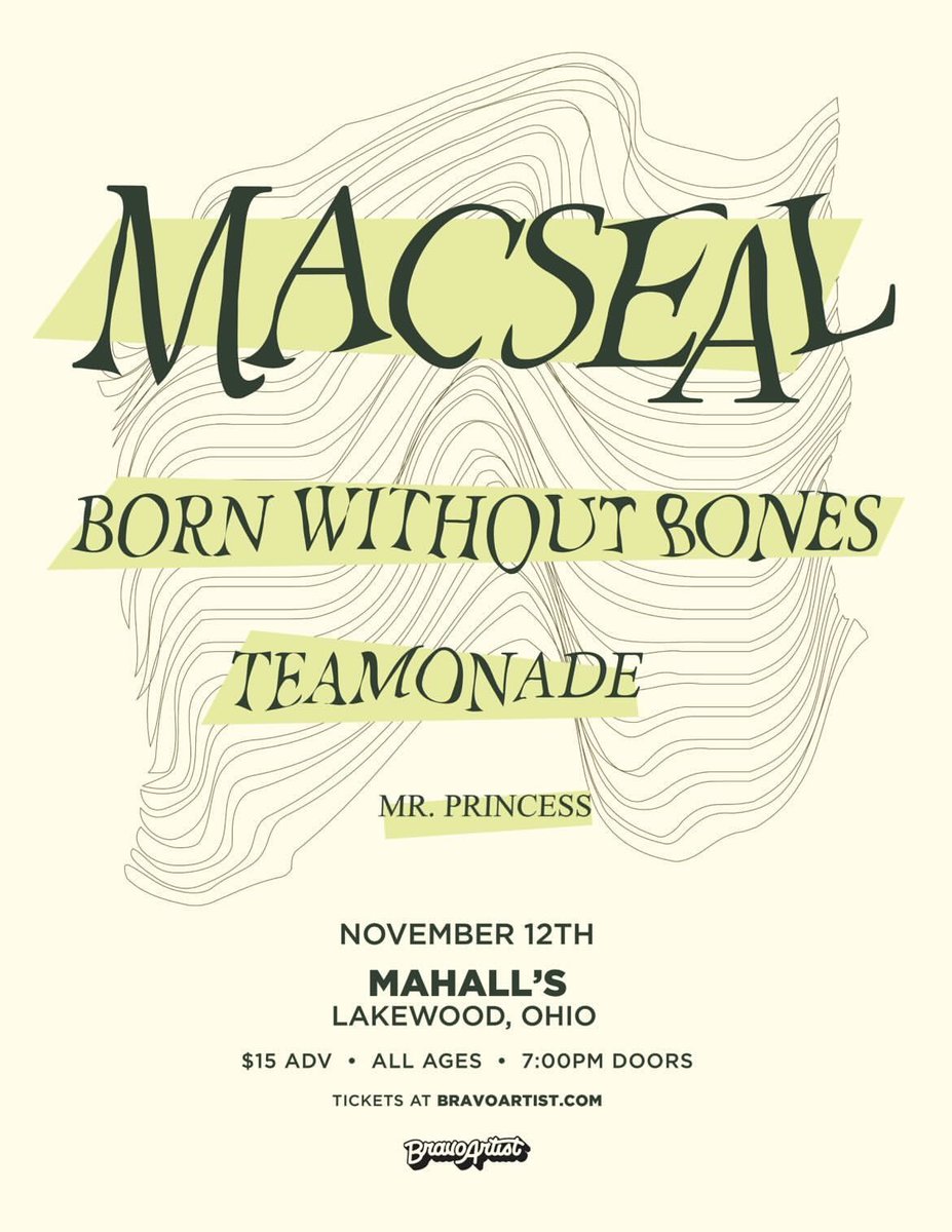 tour starts tonight!! @macsealband @bornwobonesband @mrprincess_oh @Mahalls20Lanes