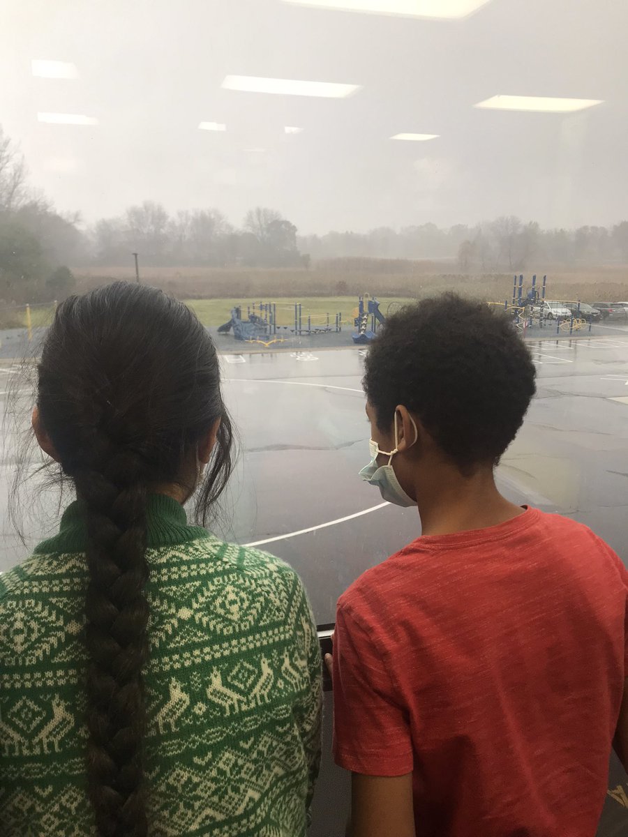 Some of our classmates are seeing snow for the first time.