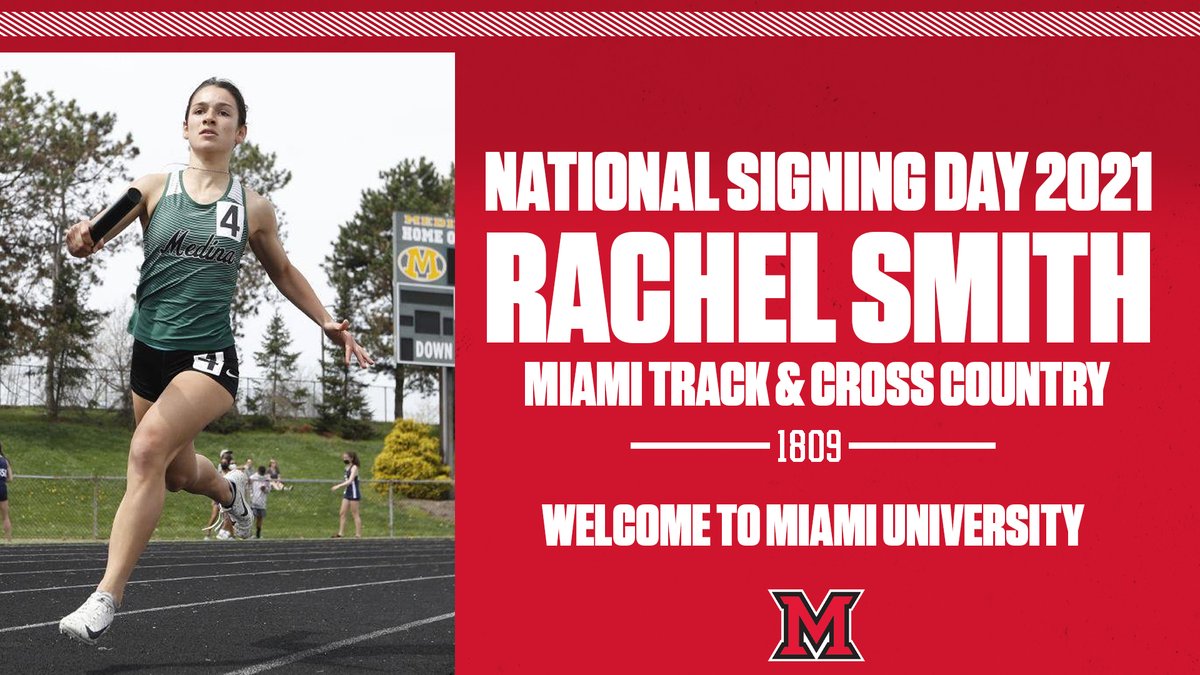 We are excited to welcome Rachel Smith to Miami! Rachel is a Sprinter out of Medina High School!

#RiseUpRedHawks  #LoveAndHonor  #GraduatingChampions