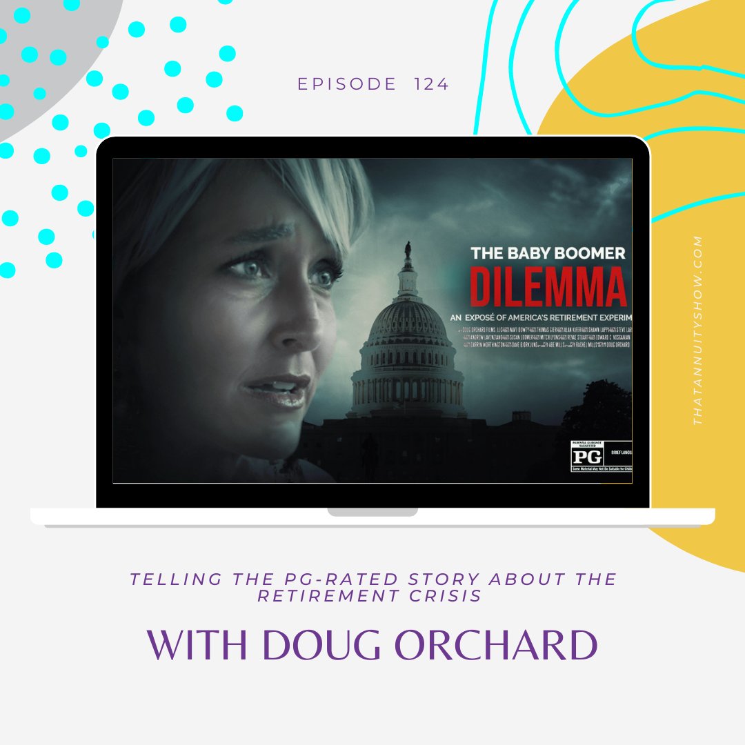 In this episode, we talk with <a href="/DougOrchard/">Doug Orchard</a>, an independent filmmaker who is about to release "The Baby Boomer Dilemma" at a theater near you. And our guest host this week is none other than <a href="/BrunoCa61458284/">Bruno Caron</a> 

thatannuityshow.com/2021/11/11/epi… 

#retirement #babyboomers #annuities #annuity
