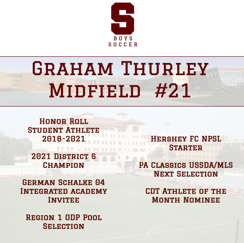 Next, we want to congratulate Graham Thurley of <a href="/SC_BoysSoccer/">SC Boy’s Soccer</a> on his commitment to Montclair State University!  Best of luck Graham; we will enjoy cheering you on at MSU!