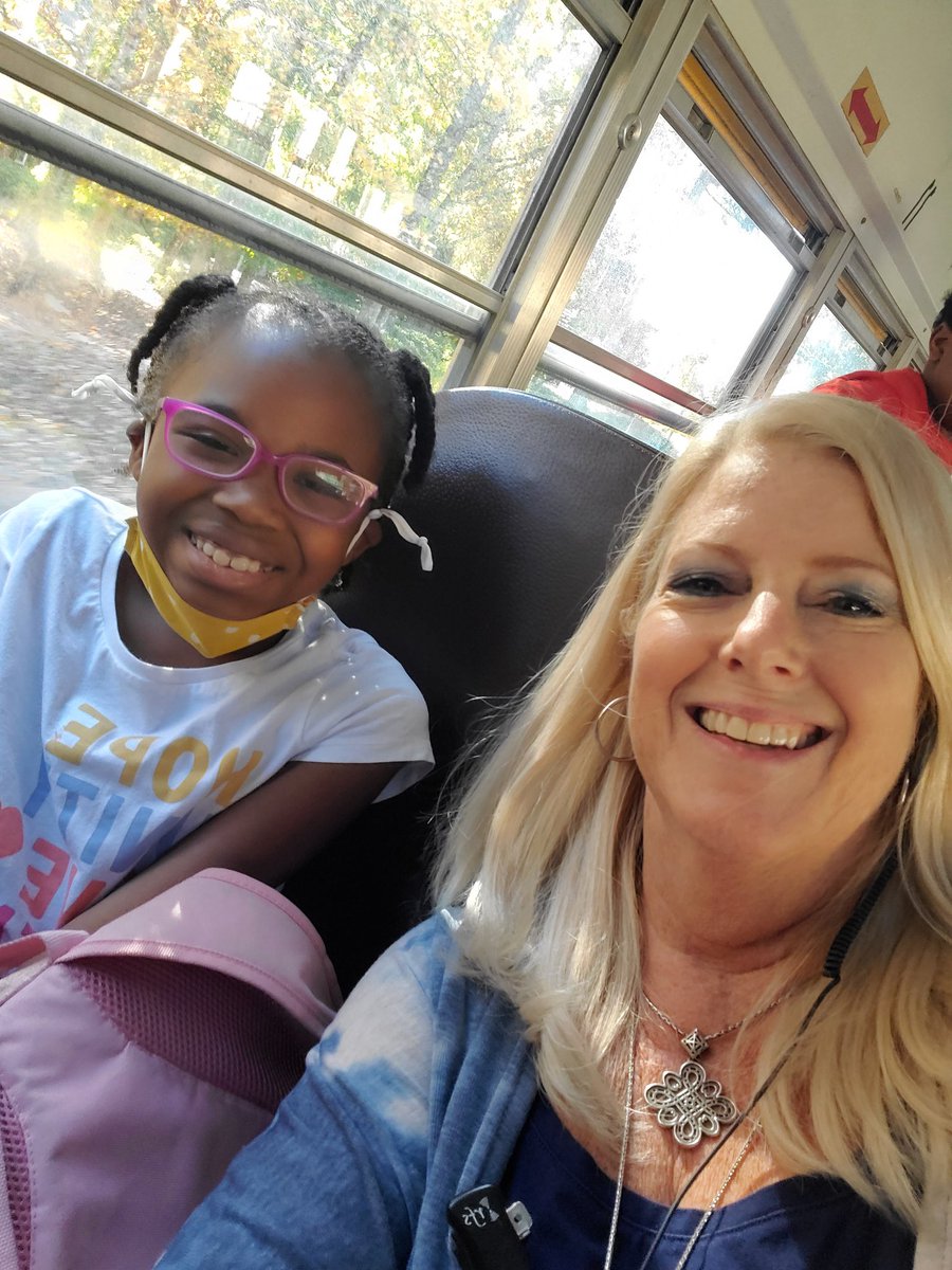 FLE_HCS's tweet photo. Riding a bus on a Friday afternoon with my #FlippenFabulous students.  #buildingrelationships #learningalot @HenryCountyBOE https://t.co/5ietAKzugZ