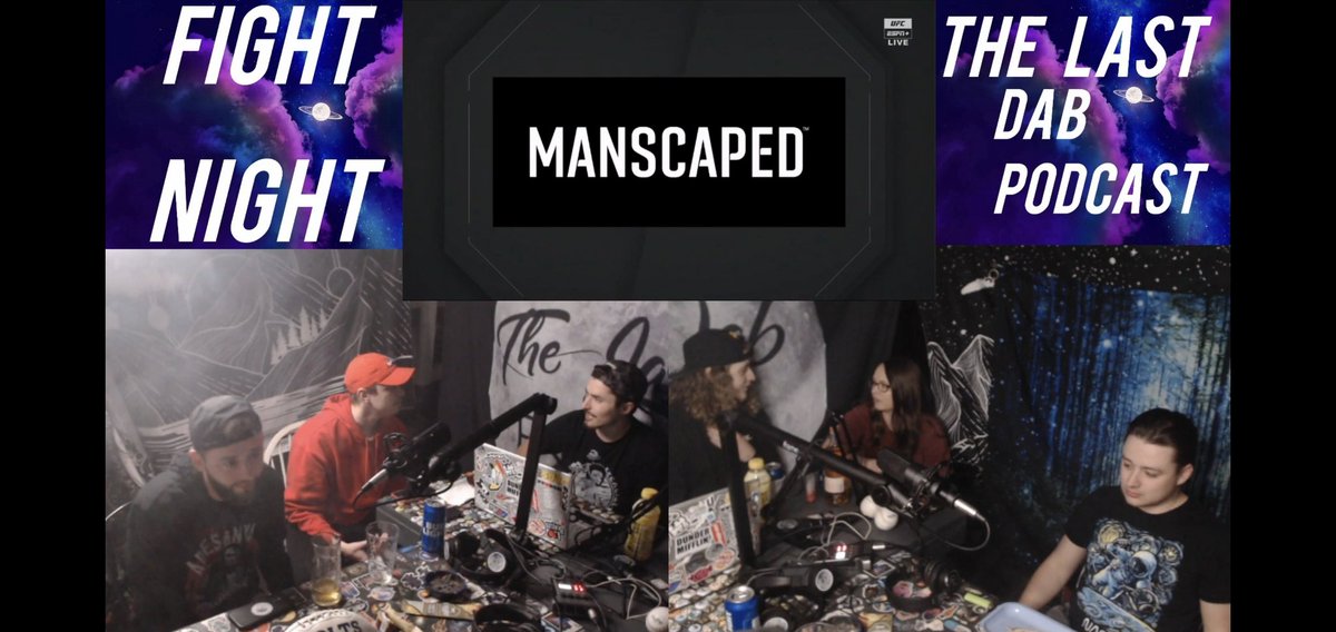 lastdabpodcast's tweet photo. Sponsored?? @manscaped 

Group shot from Fight Night 4

@47PoundS @_DilemazMon @CJWoods30 @THECourtneyBall 

#UFC268 #UFC #podcast #fightnight https://t.co/NOi4Tryktc