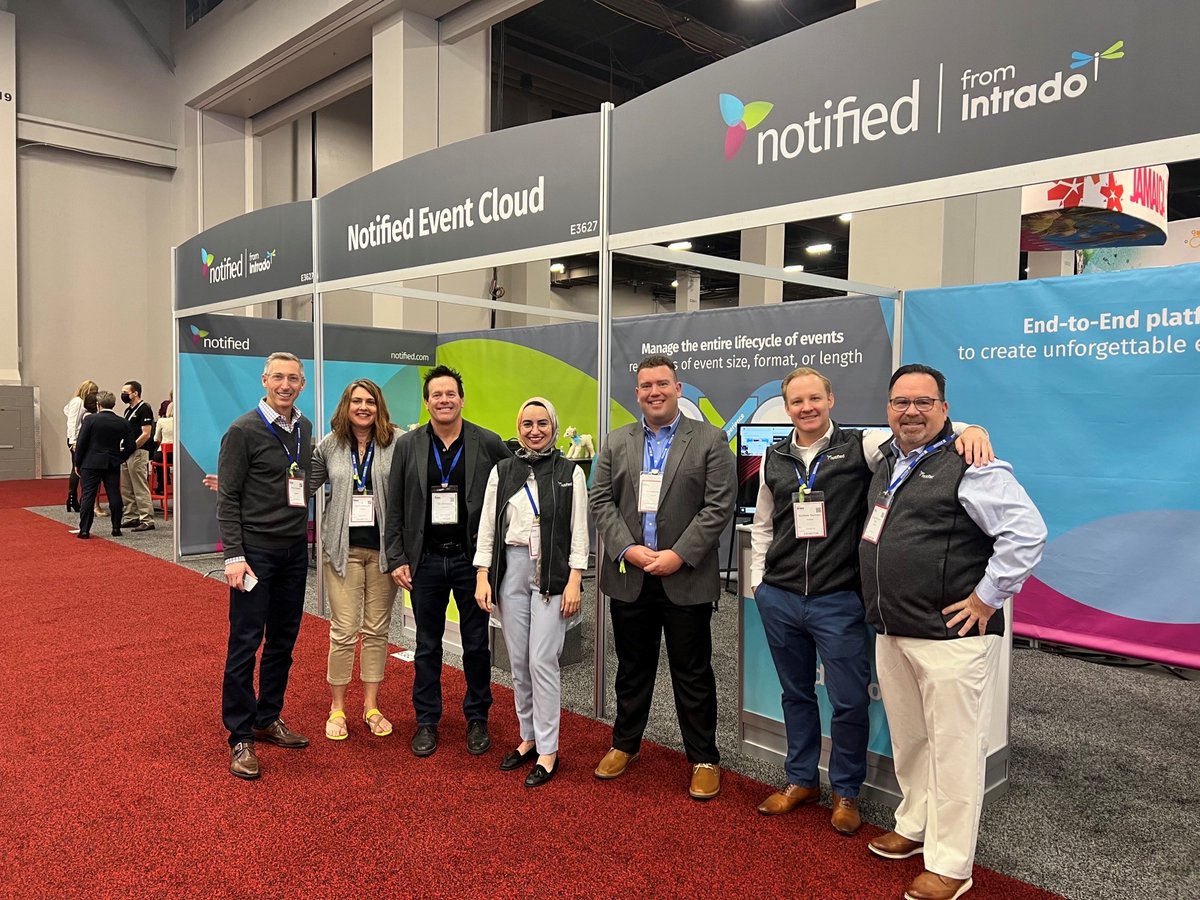 EncoreGlobal_'s tweet photo. #WeMetThere at #IMEX21 with our strategic partners, @Cvent and @Notified, bringing together our creative, production and technology solutions to make planning easier #eventprofs #virtualevents #hybridevents https://t.co/EAfHep8a8b