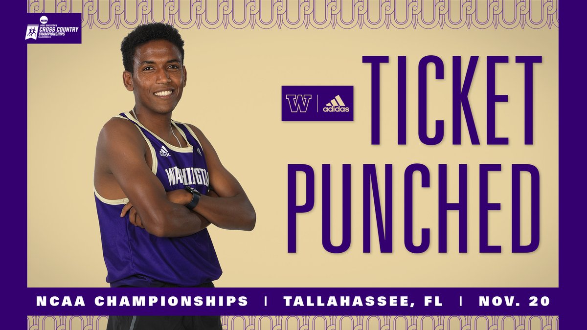 UWTrack's tweet image. The men leave no doubt!! 🎟️🥊

The Huskies take second in a tight battle with No. 5 Stanford, 61-66, and earn an automatic bid to the NCAA Championships!

It's the fifth-straight NCAA appearance for the men.

🔜 Tallahassee

#GoHuskies x #NCAAXC