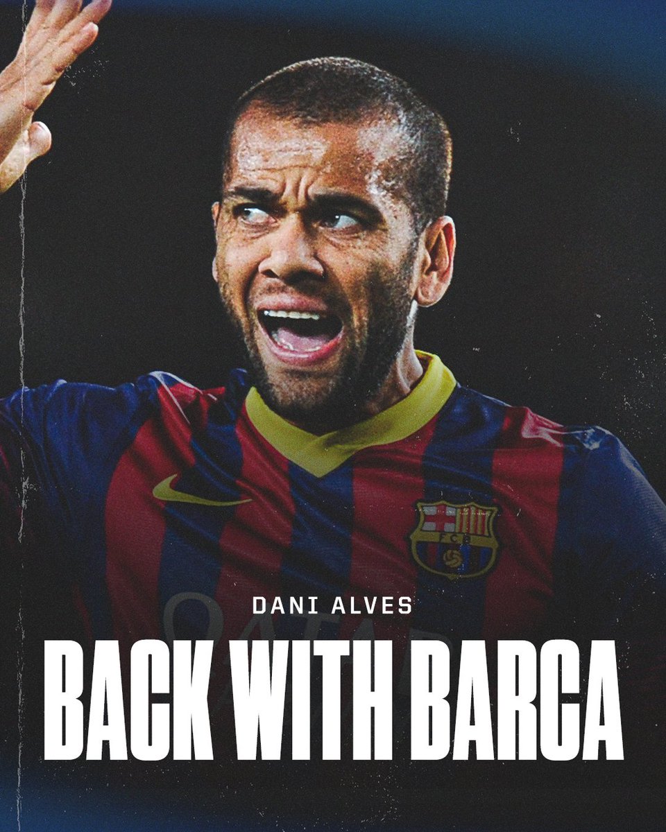ESPNFC's tweet photo. Dani Alves has completed a shock return to Barcelona for the first time since leaving in 2016, the club have announced. https://t.co/dAlAend9gM