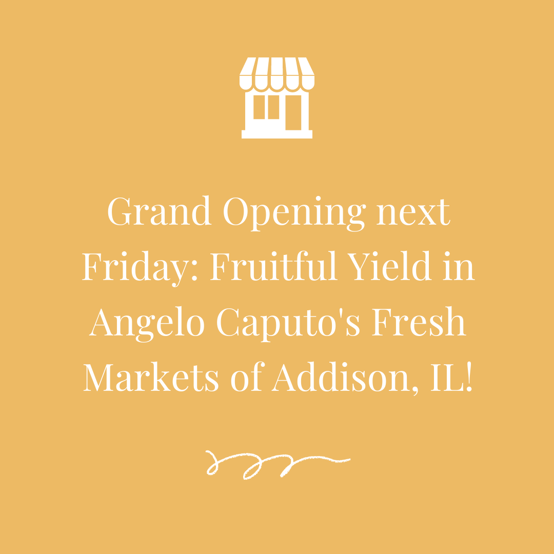 Join us next Friday 11/19 at 9 AM for our ribbon cutting at @shopcaputos of Addison, IL. Get the best of health and wellness, attended by our knowledgeable associates, by Caputo's famously fresh produce!