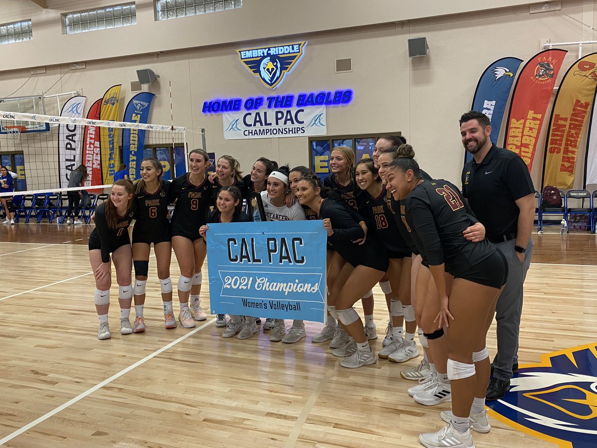 Congrats to Park University Gilbert for earning the regular season Cal Pac women’s volleyball title. On to NAIA nationals in their first year of eligibility. Go Bucs. #GreaterThings