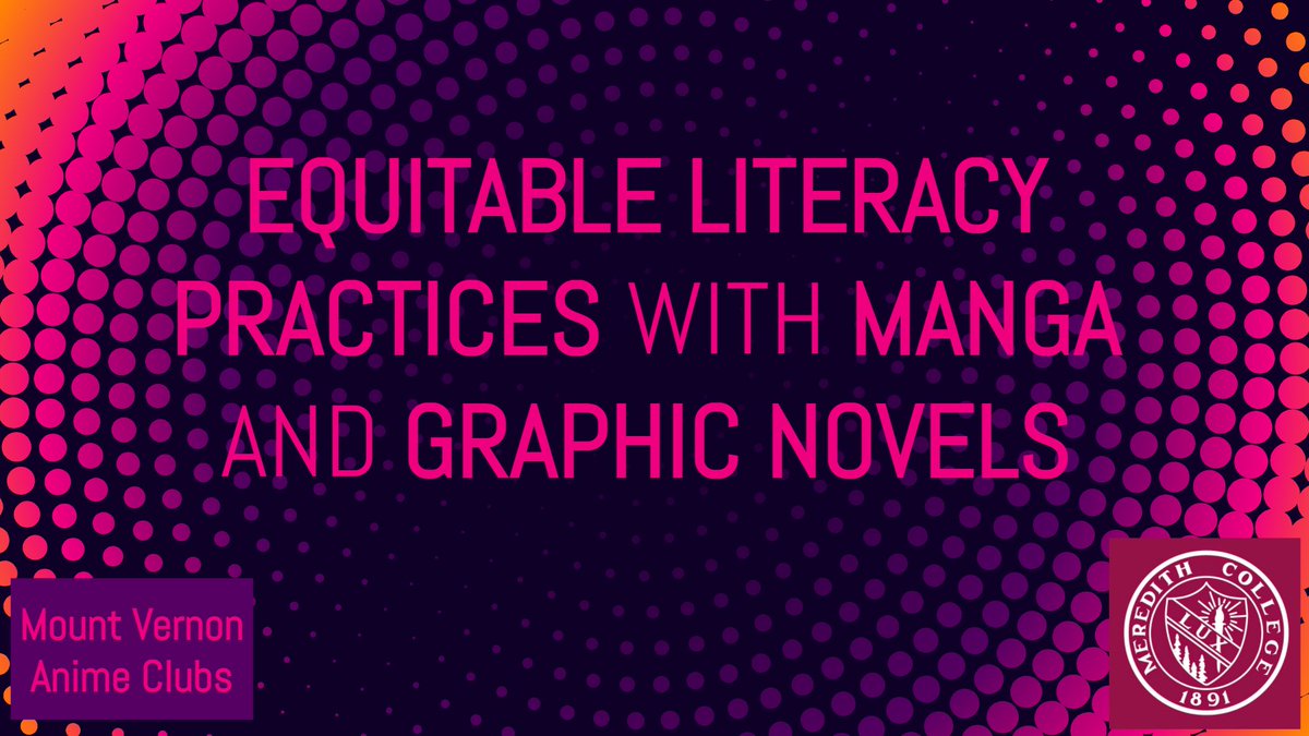 BespokeLib's tweet photo. A favorite topic + my favorite co-presenters (High School Anime Club kiddos)? Dreamy! So excited to contribute to @MeredithCollege's Wetonah Rice Parker Teaching Symposium happening tomorrow and ALWAYS excited for more educators to hear our amazing students. @MortonroRose https://t.co/E8BqXbO5qR