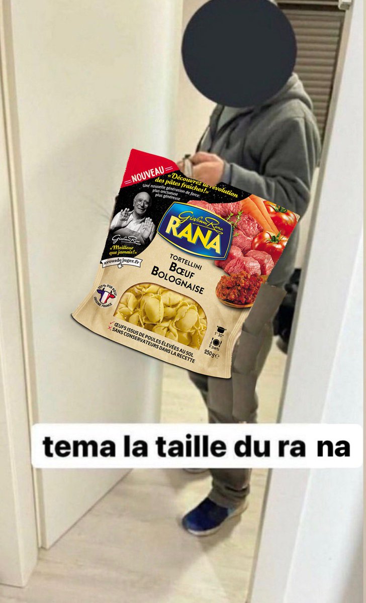 Scipionista's tweet photo. Le plus grand mensonge de notre époque, ce sont bien ces paquets de Ravioli Giovanni Rana. Une "portion pour deux personnes" alors que ça se défonce bien comme il faut tout seul. https://t.co/Th2h1NPkMf