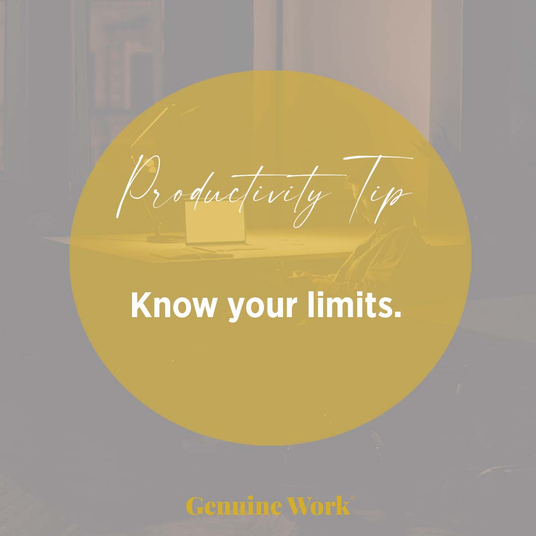 GenuineWorkCo's tweet image. We all work late from time to time, but know when you’re no longer producing your best work. That’s when it’s time to stop. 👩🏾 #productivity #workhacks #GenuineWork