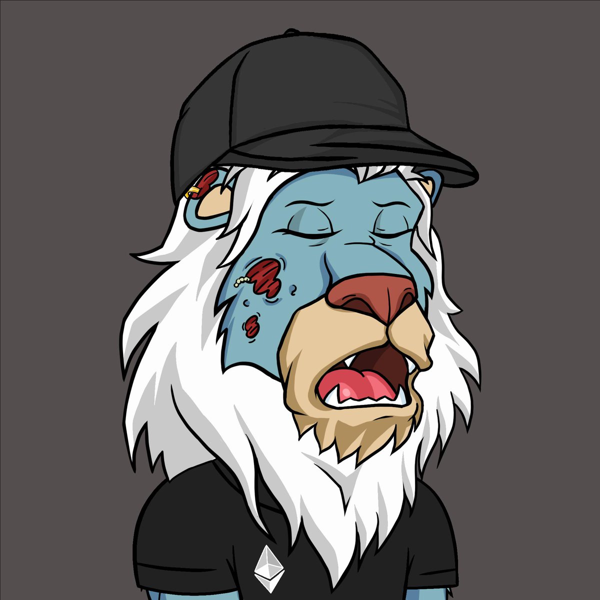 trippies's tweet photo. This Lazy Lion, with a rarity rank in the top 20%, is up for grabs. Winner will be chosen at random and announced once we hit 3000 members. https://t.co/OTZZ2qq2TK