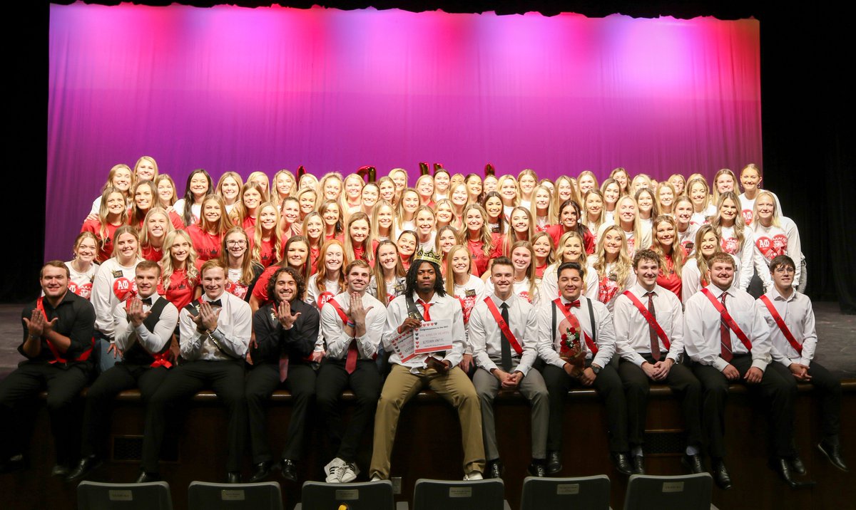 Eleven contestants representing various #UNK <a href="/UNK_GreekLife/">UNK Fraternity and Sorority Life</a>, student organizations and <a href="/UNK_Athletics/">UNK Athletics</a>  teams competed in the 9th annual <a href="/AlphaPhiUNK/">Alpha Phi UNK</a> King of Hearts last night.

Who took home the coveted title of Mr. King of Hearts? 👑 ow.ly/c5WG30s0nH2