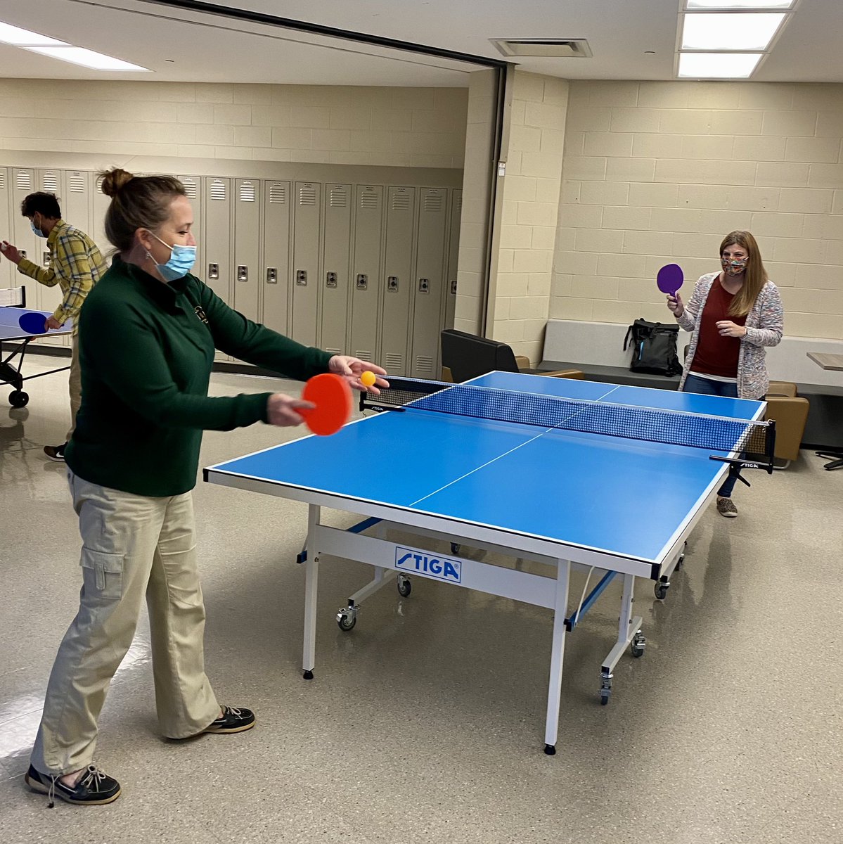 GNHSTableTennis's tweet photo. Wow!!!  What a great turn out at this week’s Table Tennis 🏓 event.  So many faculty members showed up and showed off their mad pong skills, including Ms. Burnett, Ms. Tompoles, Mr. Pantelic and Mr. Caliendo.  Our students love you!
@GNHSActivities @GrayslakeNorth @Grayslake127 https://t.co/M3SGHjFh9b