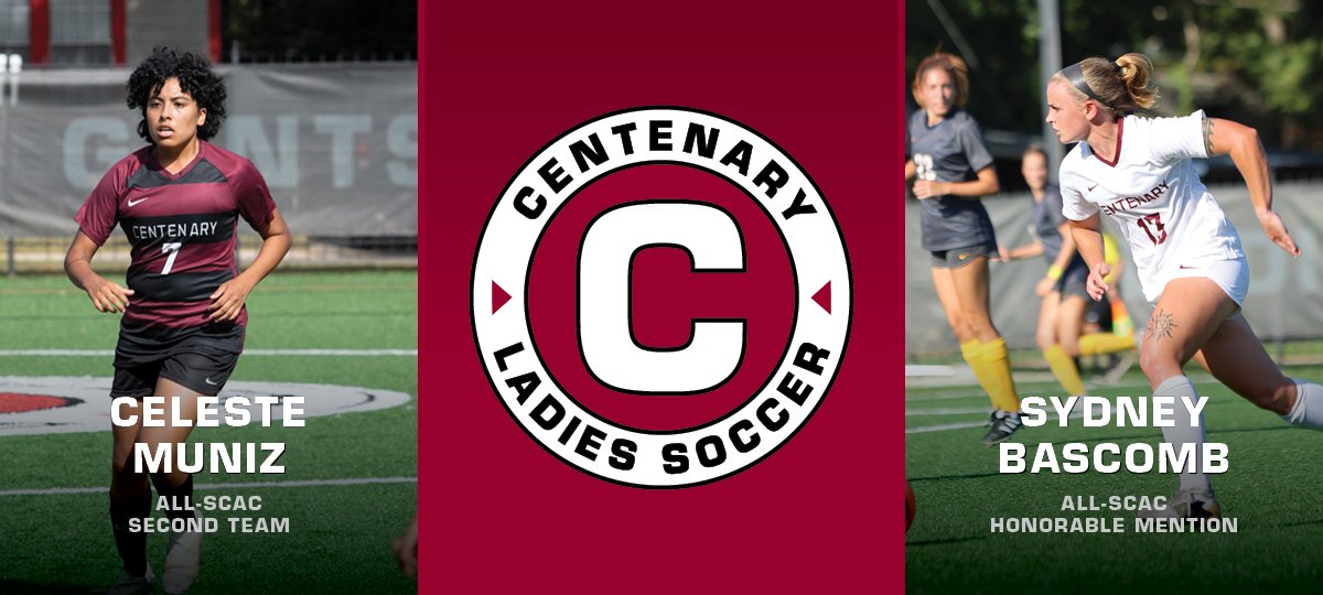 GoCentenary's tweet photo. Muniz and Bascomb Earn Spots On 2021 All-SCAC Women’s Soccer Team: https://t.co/1GpIvO3ZV1
#GoCentenary #CTheOpportunity https://t.co/42R9LHjHlG