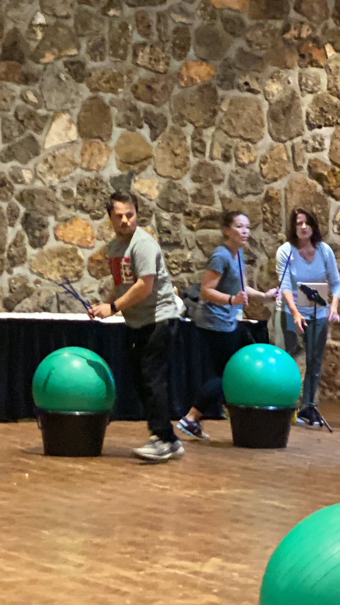 CoachYouse's tweet photo. @CoachBeelerEDU is rocking the cardio drumming. #fmsteach #fultonproud https://t.co/RPI9fBA878