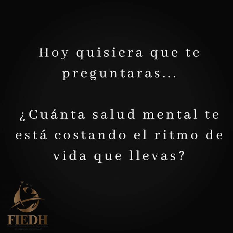 acfiedh's tweet photo. Cuánta salud mental te ha costado el ritmo de vida que llevas? 🥺😐
.
.
.
.
.
.
.
#ritmodevida #saludmental #desarrollohumano https://t.co/McjjwPMcT1