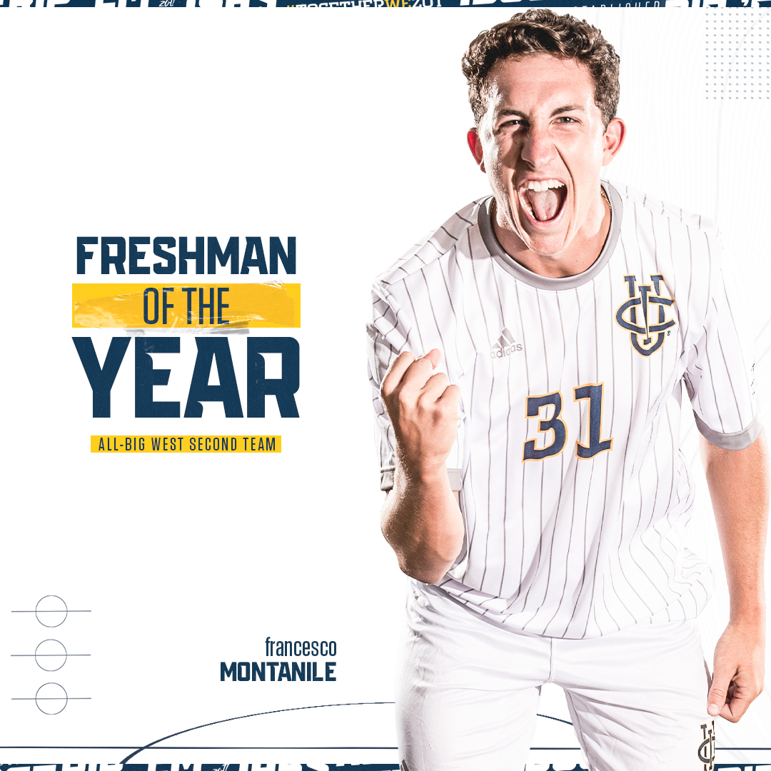 Only the second in program history, your Big West Freshman of the Year, Francesco! #RipEm
