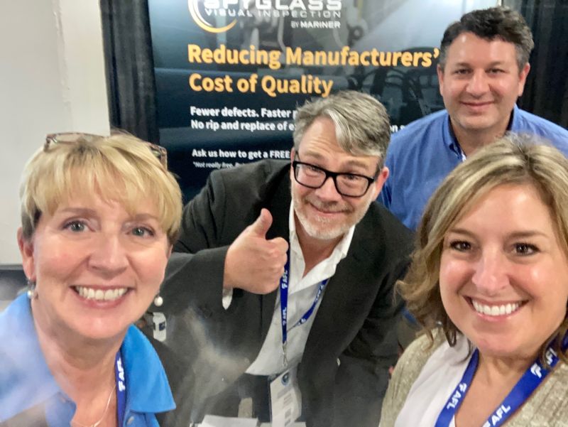 SmartFactoryTN's tweet photo. Finally seeing our friends @IncSpyglass in person at their booth at the South Carolina Manufacturing Conference and Expo. Had a great day hearing speakers on implementing #Industry40 and the future of electric vehicles. #scmfgconf https://t.co/R3QbUAKDuF