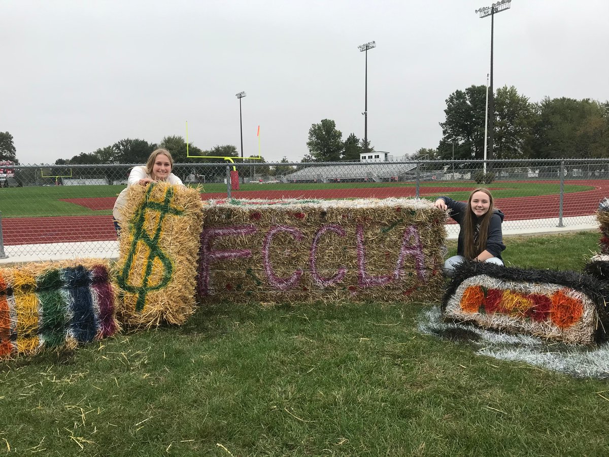 FCCLA officer training, bale decorating, and blood drive. #pentapride