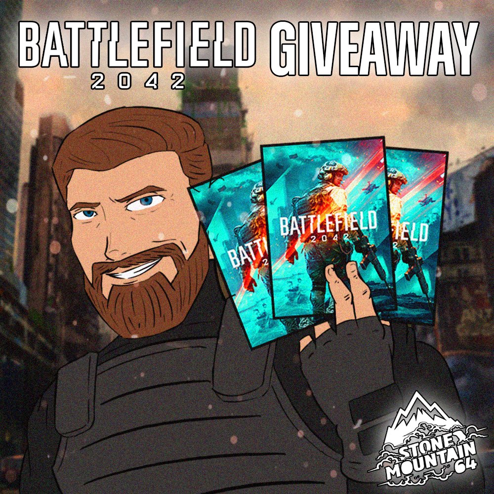 StoneMountain (@stonemountain64) on Twitter photo Giving away 3 Copies of Battlefield 2023.
To enter:
- Follow <a href="/StoneMountain64/">StoneMountain</a>
- Like & RT
- Tag 2 friends
(Winners chosen Nov 15th)
Good luck and if you wanna have a chance for 3 more copies come tune into the livestream. fb.gg/stonemountain64 Giving away 3 Copies of Battlefield 2023.
To enter:
- Follow <a href="/StoneMountain64/">StoneMountain</a>
- Like & RT
- Tag 2 friends
(Winners chosen Nov 15th)
Good luck and if you wanna have a chance for 3 more copies come tune into the livestream. fb.gg/stonemountain64