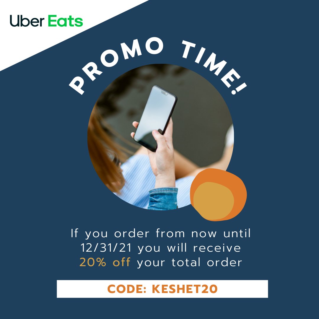 KeshetKitchen's tweet photo. Order now until 12/31/21 from Uber Eats and receive 20%off your total order with promo code KESHET20 https://t.co/XrEUY7kaPy
