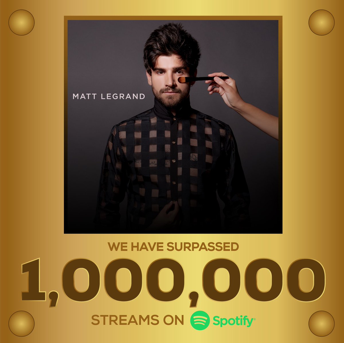 mattylegrand's tweet photo. We did it guys!! We have OFFICIALLY surpassed 1 MILLION streams on @Spotify! I’m so thankful for the endless support from you guys. It’s only up from here!! #Roadto2Mil https://t.co/jTP6wgRd5j