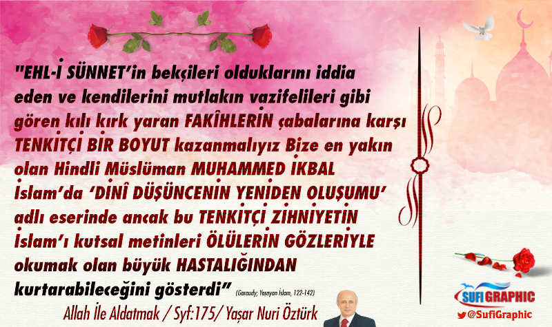 SufiGraphic's tweet photo. #islam #Müslüman #Kuran #Din #Fakih #Tenkit #Muhammedİkbal #YaşarNuriÖztürk #AllahileAldatmak https://t.co/WH4NTtUFX0