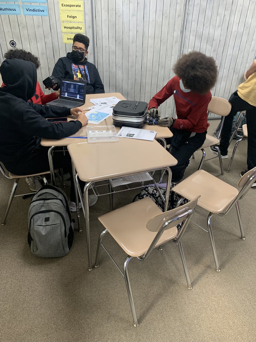 Mr_Watt's tweet photo. 8-3 Literacy is reading The Testing and we were doing a fun activity using breakout boxes earlier this week. Gotta love the students using their critical thinking skills #marlowe158 #thetesting https://t.co/ZqeKSjUacT