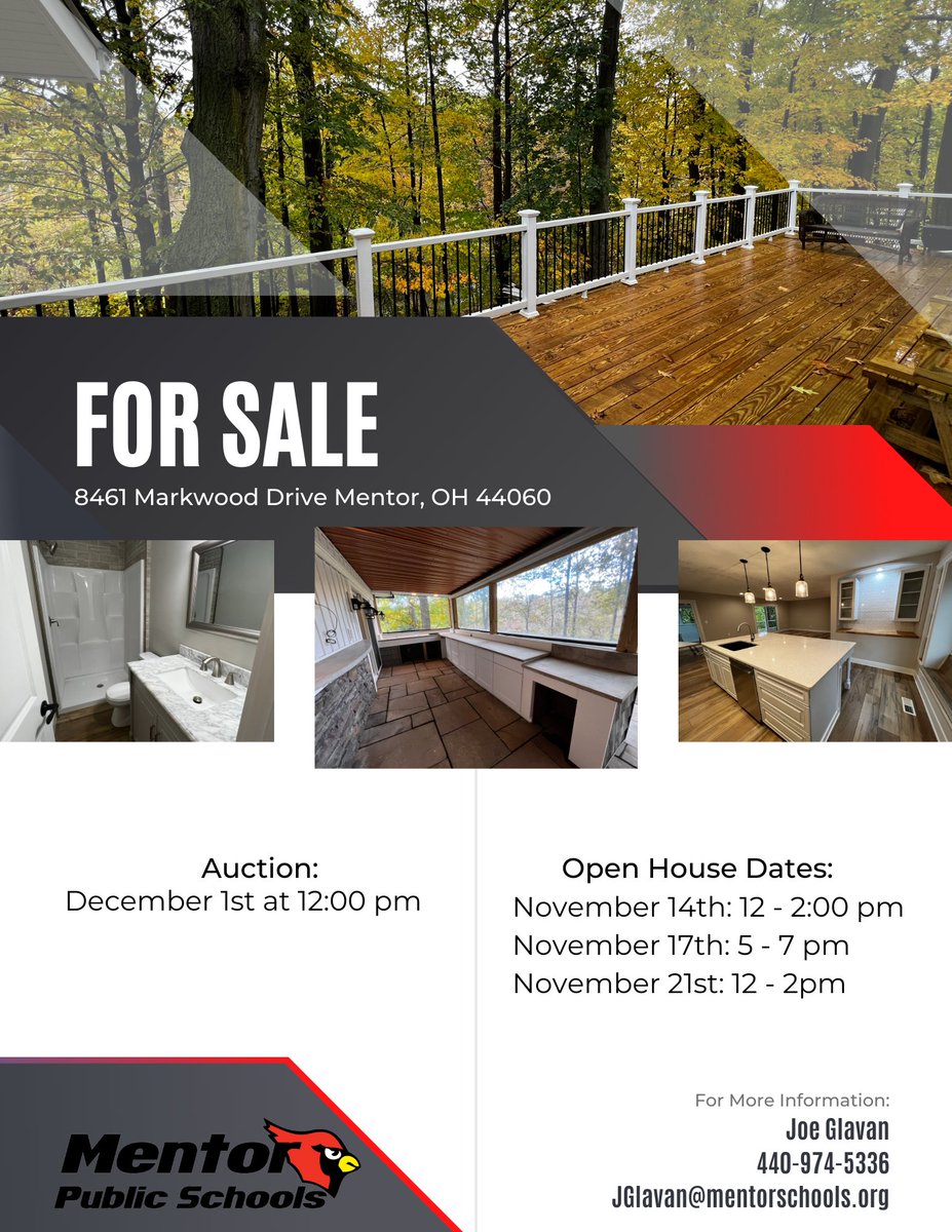 DrGlavanMHS's tweet image. Our @mentorschools Construction Management program renovation home has been completed! A great example of connecting curriculum with real world learning! @OHEducation @OhioCCS_CTE @LakeShoreCP @euclidschools @WickliffeHS @MentorHigh @OhioOWT @apprenticeohio