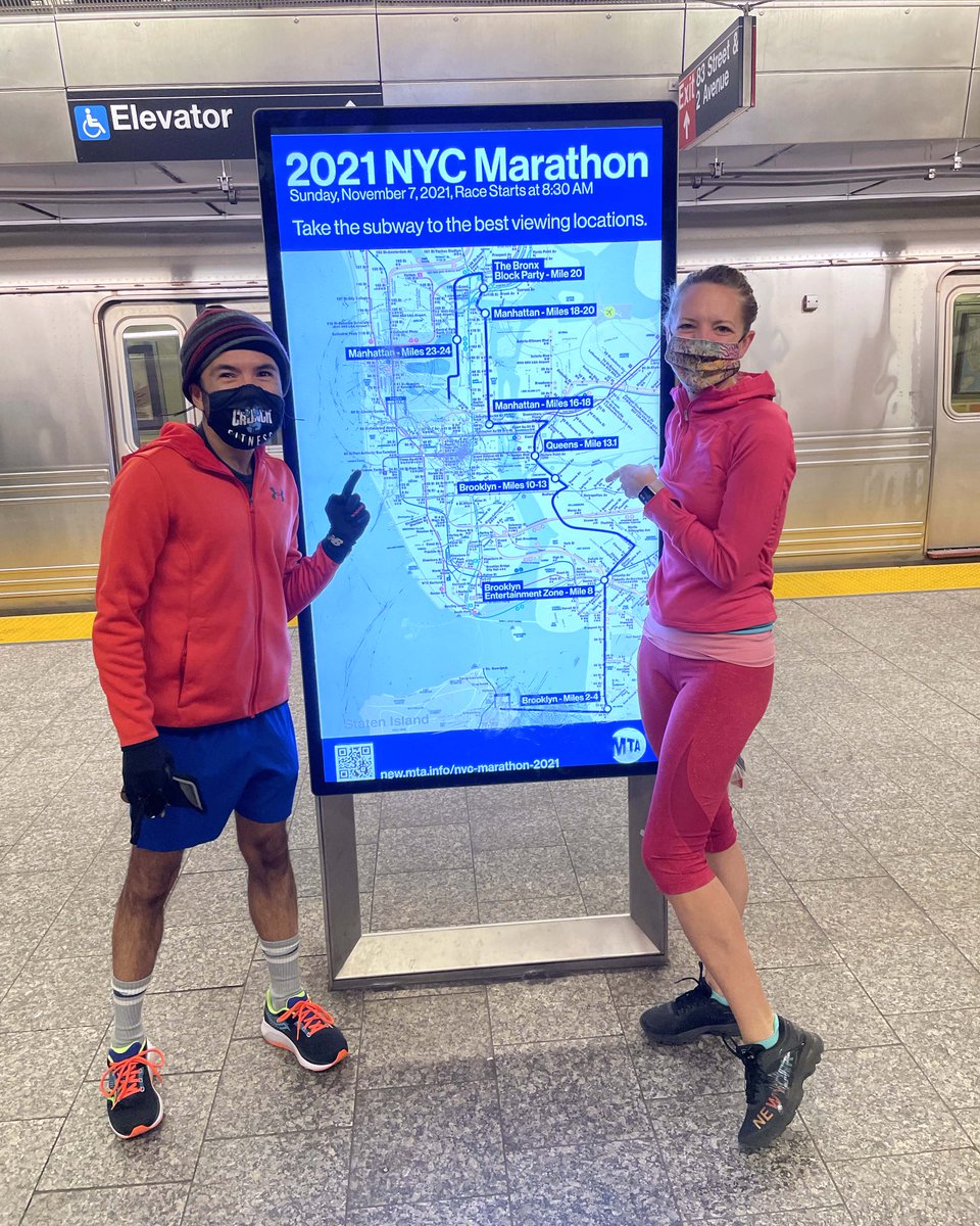Three cheers to this duo who ran the #NYCMarathon  last weekend. Congrats to #WCMAnesthesia Drs. Maria Walline and Seyed Safavynia for completing the big race! 👏👏