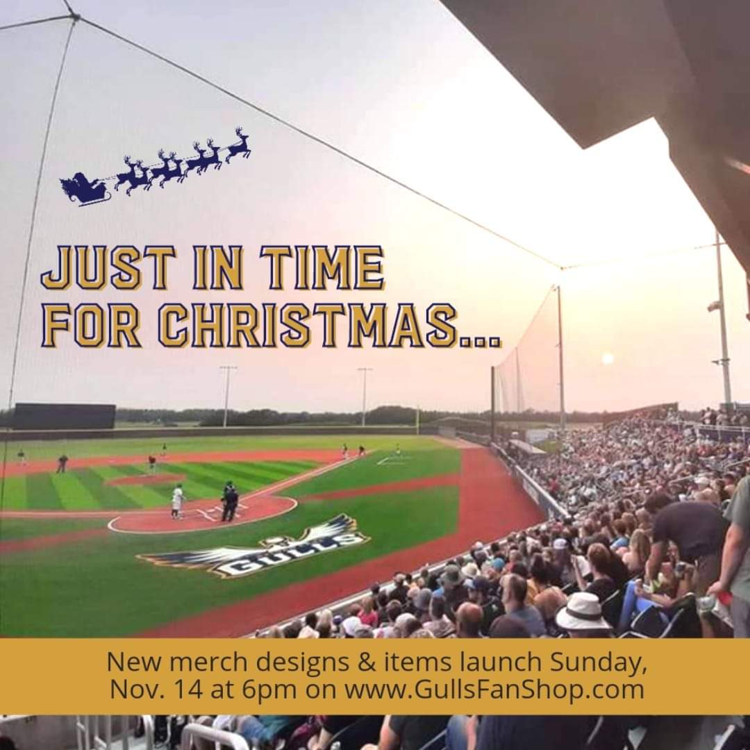 SylvanLakegulls's tweet photo. The countdown is on! New designs, new merch and accessories, and gift cards will all be available on Sunday, November 14 at 6pm! Visit us on https://t.co/h5ByOg3qS6 to get your Christmas gear!
#GullsFlock #HoHoHomeruns https://t.co/vV261Ijli7