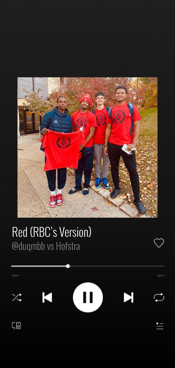 duq_thecrew's tweet photo. You know “All too Well” where to be on Saturday. 

#redtaylorsversion #redRBCversion #GoDukes🎩 https://t.co/DnpWi28c0o