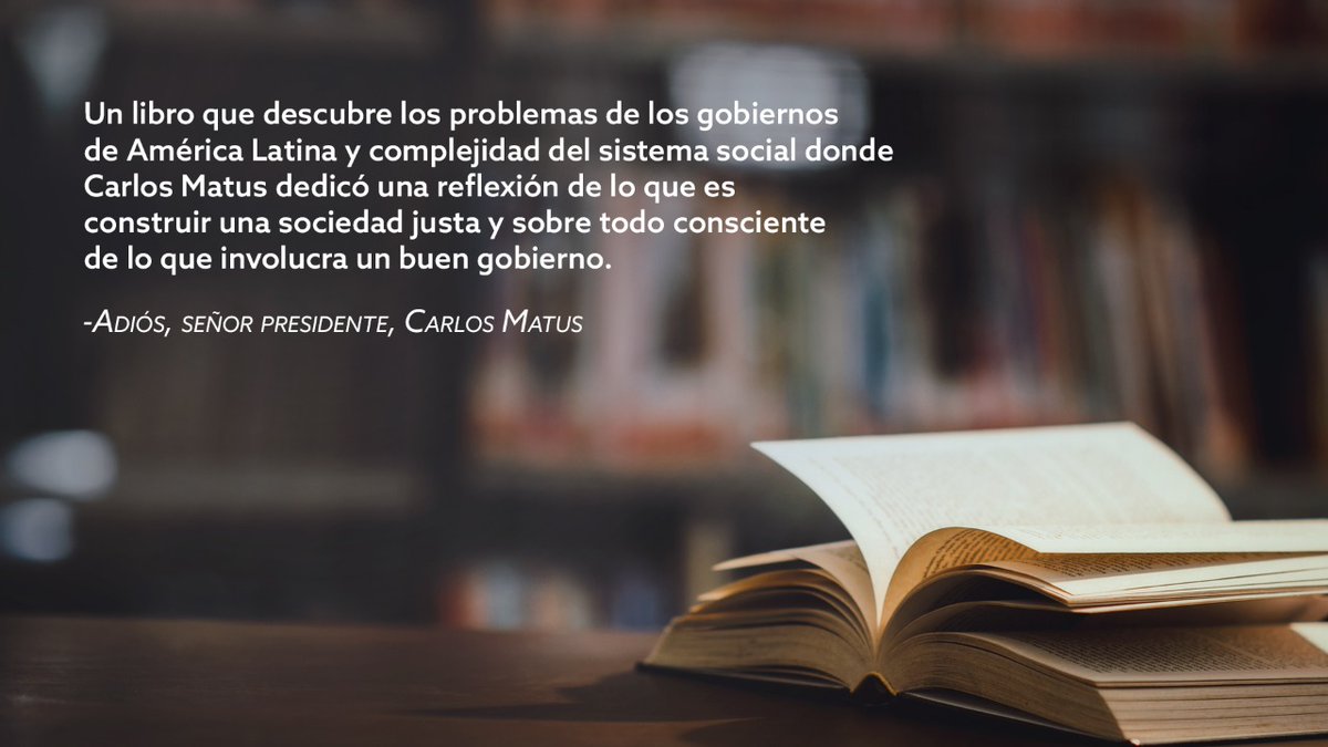 Chre01's tweet photo. Los beneficios de tener un buen hábito a la lectura aporta no solo al ser humano si no a su desarrollo social, por eso hoy me gustaría compartirles recomendación de un gran libro que he leído: Adiós, señor presidente de #CarlosMatus aprovechando que hoy es el #DíaNacionaldelLibro https://t.co/8a30IyDAOu