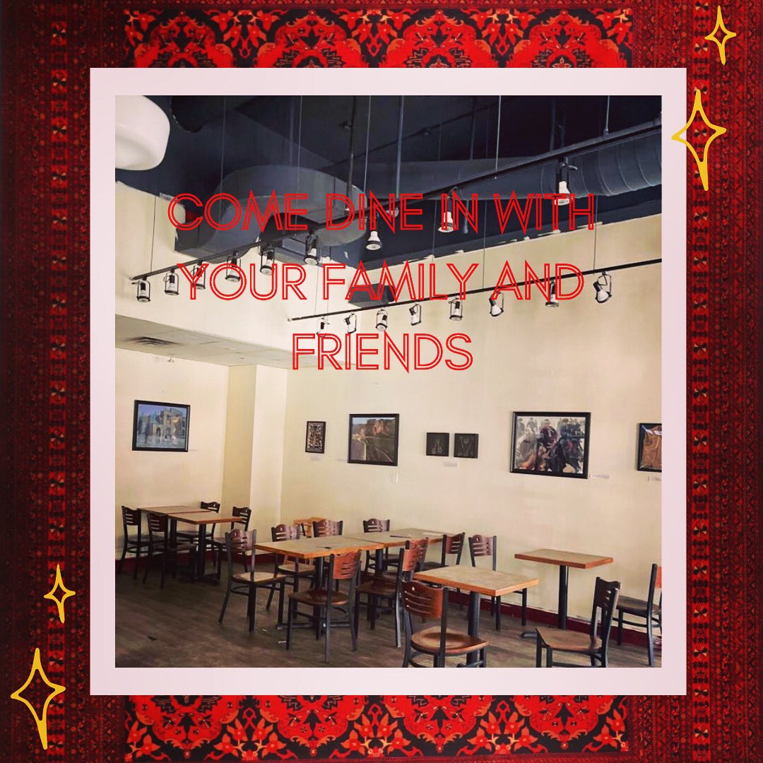It’s almost weekend, come dine in with us and check our Afghan decor. 
.
.
.
.
.

#halalcertified #torontohalal #feelathome #afghancuisine #halalto #kabob #halaltoronto #torontofoodlovers #takeoutto #downtownspots #deliveryto #downtowntorontolife #yelptoronto #halalfoodie #gta