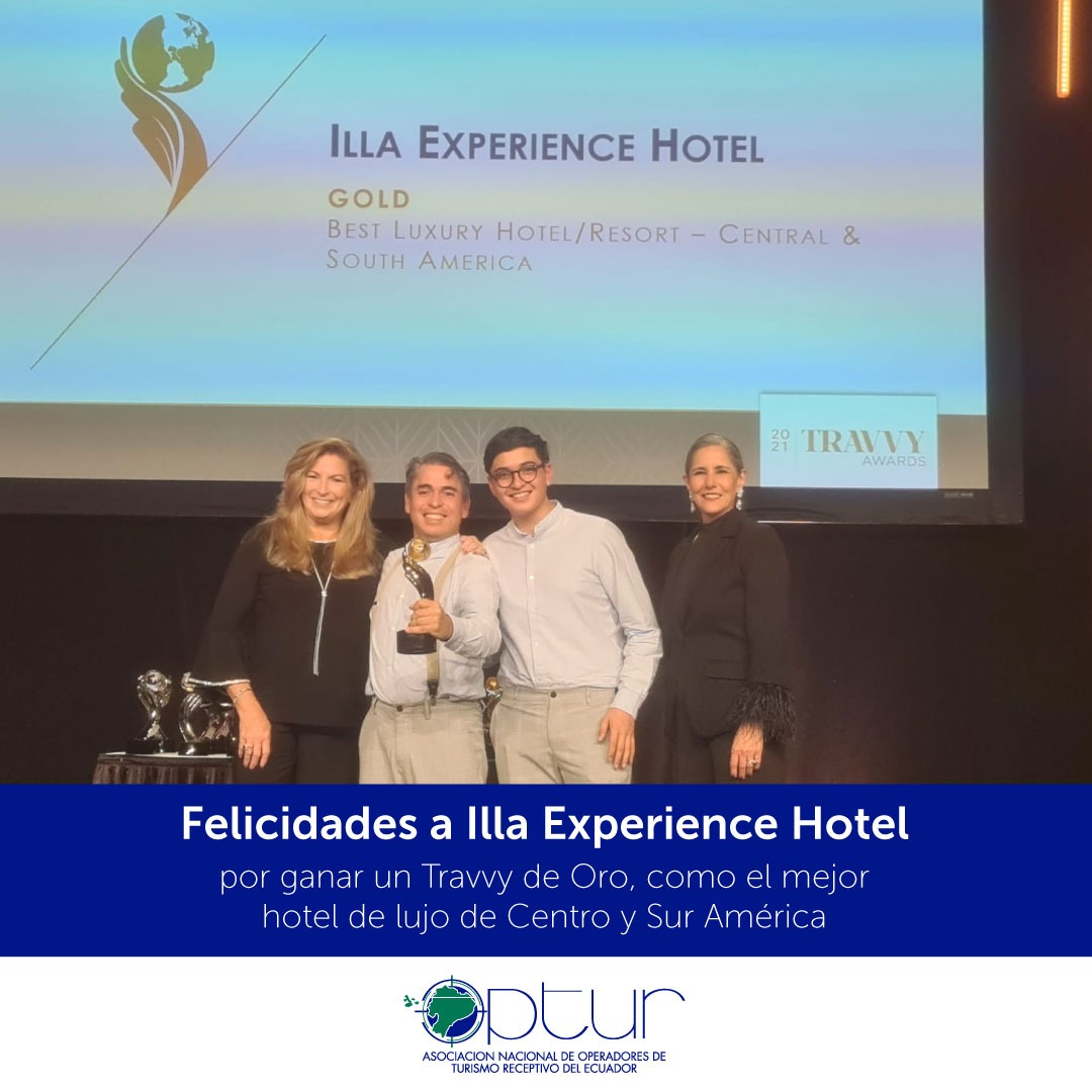 optur_org's tweet photo. Felicitamos a @illaexperience1 por ganar el Travvy de Oro como MEJOR HOTEL DE LUJO DE CENTRO Y SUR AMÉRICA.
Los ganadores son evaluados por algunos de los mejores periodistas de USA, consorcios de agencias de viaje, agentes de viaje y pasajeros con reservas verificadas vía código https://t.co/ugWAUlsnrb